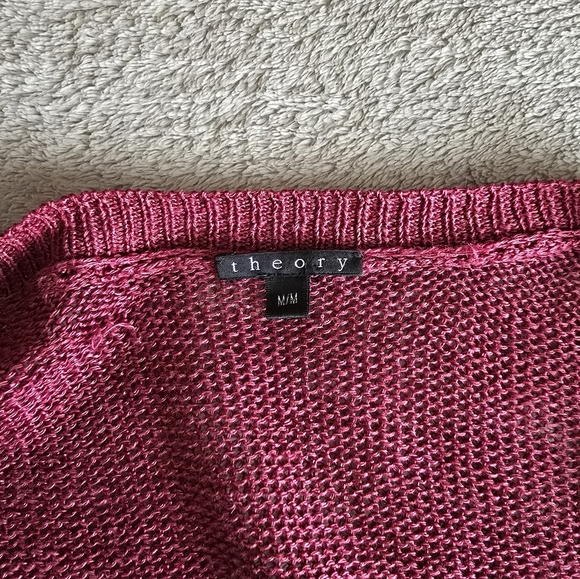 Theory lightweight wrap cardigan size medium - Picture 9 of 12